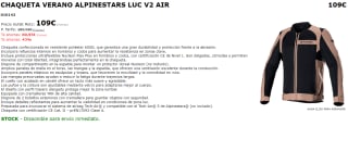 Chaqueta de moto de verano ALPINESTARS LUC V2 AIR por 109€