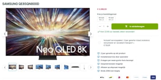 Samsung Neo QLED QN73F 75" Zwart voor €1.399 bij Plasmavisie