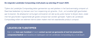Gratis compost ophalen tijdens de Landelijke Compostdag