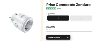 5 prises connectées offertes pour l'achat d'une batterie à 29€