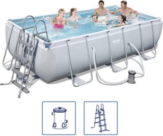Bestway Power Steel 404x201x100 cm + filterpomp voor €118,99 bij FonQ