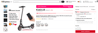 Scooter i9 Scooter électrique 350W à 163,15€