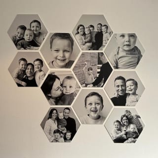 4 gratis hexagons van 17x15cm ( ex verzendkosten )