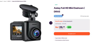 AUKEY DRA5 DashCam Full HD 1920x1080@30p 170 voor €29,95 bij Ibood