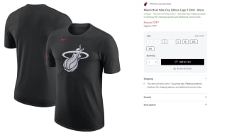 Camiseta para Hombre de los Miami Heat Nike City Edition Logo por 23.4€