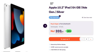 Apple iPad 10.2 (9e) 64GB Wi-Fi Zilver voor €333 bij Ibood