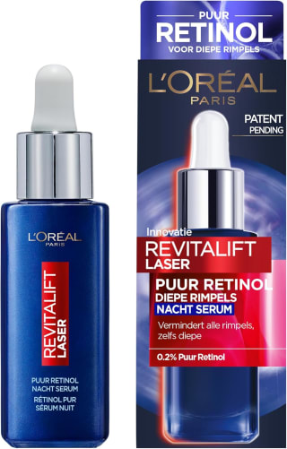 L'Oréal Paris Revitalift Laser X3 Puur Retinol Nachtserum 30ml voor €16,53 bij Amazon