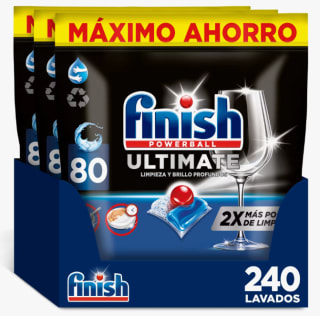 240 Pastillas Finish Ultimate Lavavajillas por 35,91€