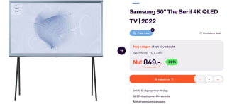 Samsung The Serif 50LS01B Blauw (2022) voor €849 bij Ibood