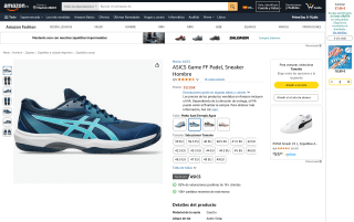 ASICS Game FF Padel Sneaker Hombre por 39,99€