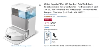 iRobot Roomba® Plus 505 Combo Robot + Autowash™ Dock - voor €548,90 met Amazon prime