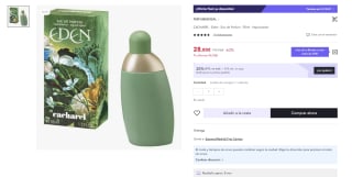 Eau de Parfum para Mujer Eden de Cacharel 50ml por tan sólo 19,60€