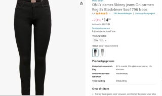 OnlySkinny Jeans 'CARMEN' voor €14,99 bij Amazon