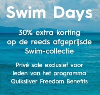 Tot 30% extra korting op de sale tot 80% bij Quiksilver