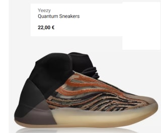Zapatillas para Hombre Adidas Yeezy Quantum por 22€