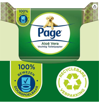 Page Vochtig toiletpapier (12x38) voor €12,60 bij Amazon.nl