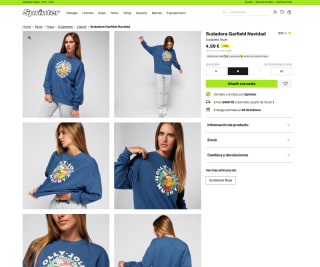 Sudadera Garfield Navidad Mujer por solo 4,99€