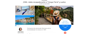 Escapada 3 noches a Italia junto a "Cinque Terre" y vuelos desde 259€