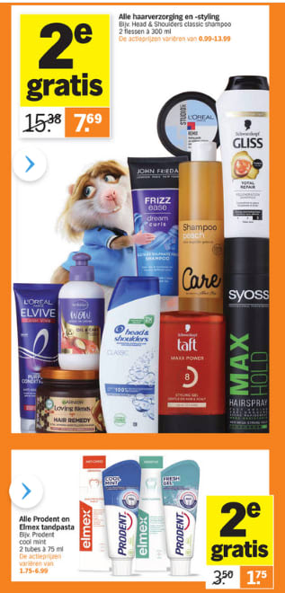 Albert Heijn Hamsterweken veel producten de 2de gratis