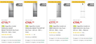 15% EXTRA descuento en Aspiradoras y frigoríficos en Worten