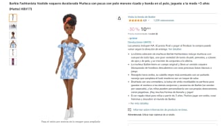 Barbie Fashionista con Vestido vaquero decolorado por 10,49€