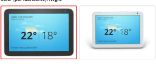 Echo Show 8(1ª Gen), 8", Sonido alta calidad, Controlador de Hogar antracita o gris claro por 57,84€
