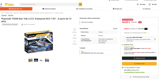 Playmobil 70548 Star Trek U.S.S. Enterprise NCC-1701 por solo 224,55€