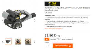 Rénovateur REX120D FARTOOLS 1300W à 59,90€