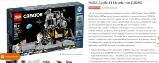NASA Apollo 11 Maanlander voor €89,99 bij Brickingawesome
