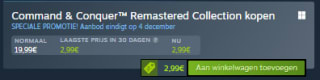 Command & Conquer Remastered Collection (PC) voor €2,99 bij Steam