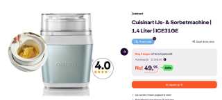 Cuisinart IJsmachine voor €49,95 bij iBOOD