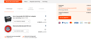 20% kassa korting op je bestelling bij Ecotools