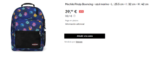 Mochila Eastpak Pinzip Bouncing por 39.99€