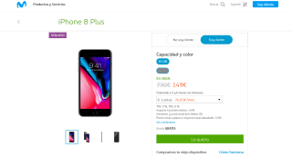 Iphone 8 Plus Nuevo por solo 149€