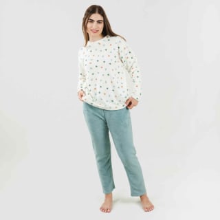 Pijama coral Julie verde para mujer marca Tramas por 6,99€