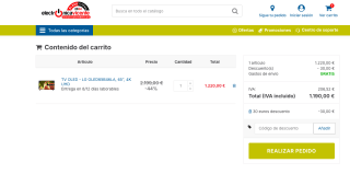 LG OLED65B46LA 65" 4K UHD por solo 1,190€