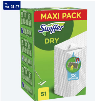 Swiffer Duster stofdoekjes navulling - 18stuks voor €2,99 bij de Aldi