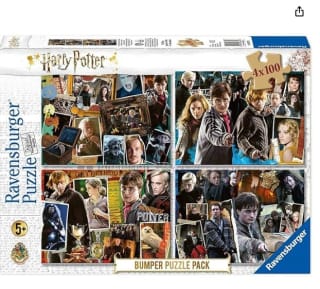 Marca Ravensburger PuzzleHarry Potter, Puzzle Bumper Pack 4x100 Piezas por 6,48€