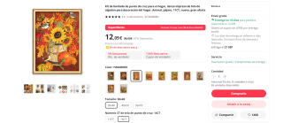 Recopilación Kits punto de cruz otoñales por 11,45€/8,81€ según tela