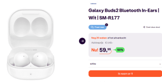 Galaxy Buds2 voor €59,95 bij Ibood