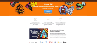 10 pegatinas troqueladas personalizadas por 1€