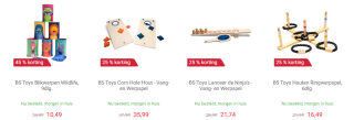 25% korting op alles van BS Toys bij Lobbes