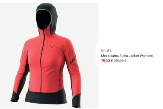 Chaqueta de Mujer Dynafit Mezzalama Alpha por 75€