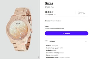 Reloj para Mujer Guess CRUSH por 72€