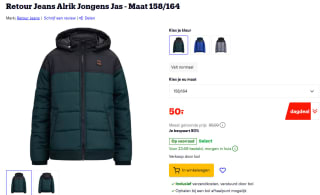 Retour Jeans Alrik Jongens Jas voor €50 bij Bol