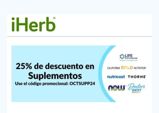 -25% de Descuento en Suplementos en iHerb.