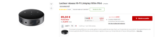 Lecteur réseau Hi-Fi Linkplay Wiim Mini à 85€