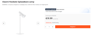 Xiaomi LED-bureaulamp voor €19,99 bij Ochama