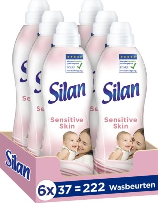 Silan Sensitive Wasverzachter - 6 x 37 wasbeurten - voor €13,47 bij Bol.com