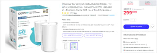 TP-Link Routeur 5G et WiFi 6 Ultra rapide à 299,99€